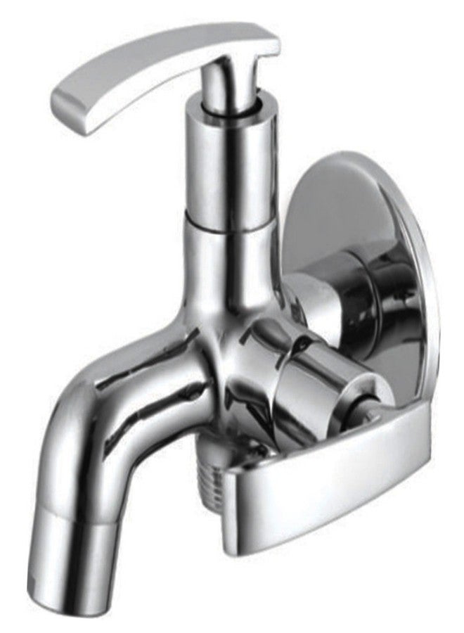 دريزل صنبور DRIZZLE النحاسي الناعم 2 في 1 ثنائي الاتجاه / حنفيات الحمام / حنفية ربع دورة / حنفية تدفق الرغوة (لون فضي، تشطيب كروم) - Image 1